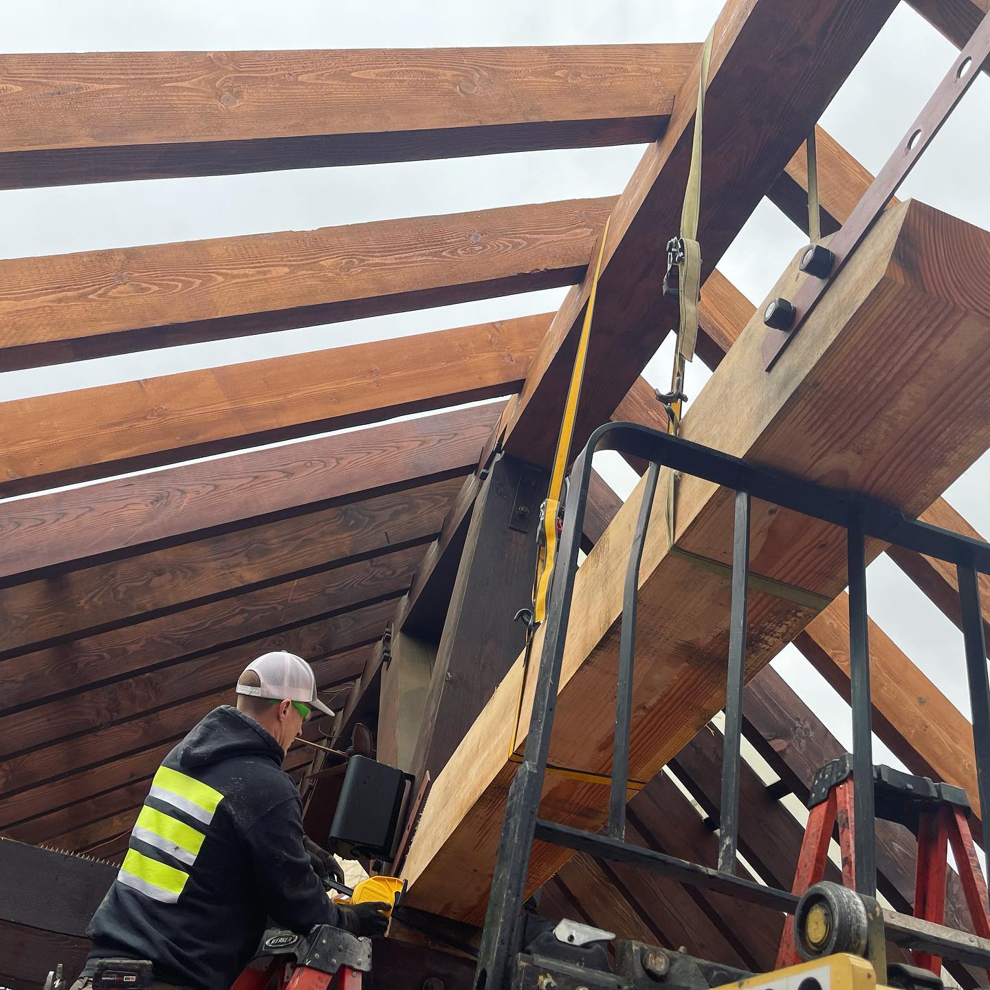 Rafters installed