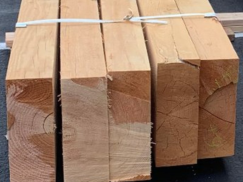 Banded Douglas Fir structural beams